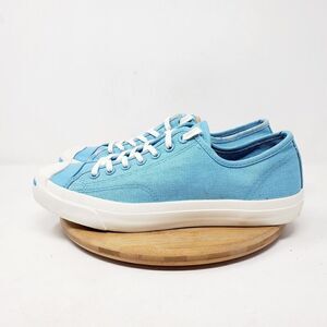 Converse Jack Purcell Shoes Womens 9.5 Sneakers Light Blue Low Athletic Mens 8